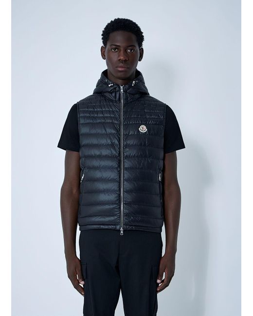 Moncler Blue Orant Hooded Vest for men