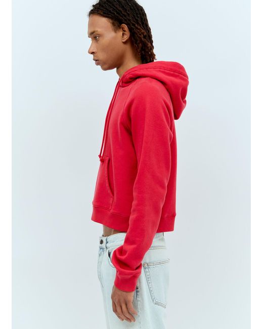 The Row Red Frances Cropped Sweatshirt for men