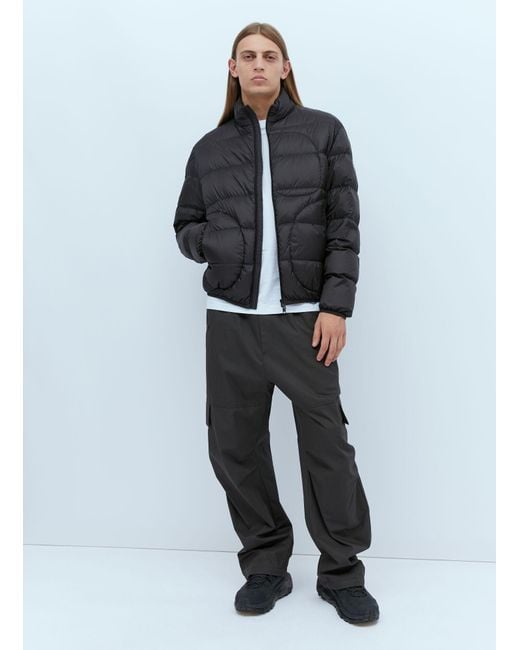 Moncler Black Logo Patch Cargo Pants for men