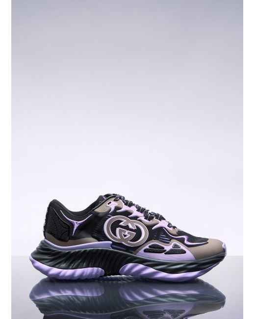 Gucci White Interlocking G Mesh Sneakers for men