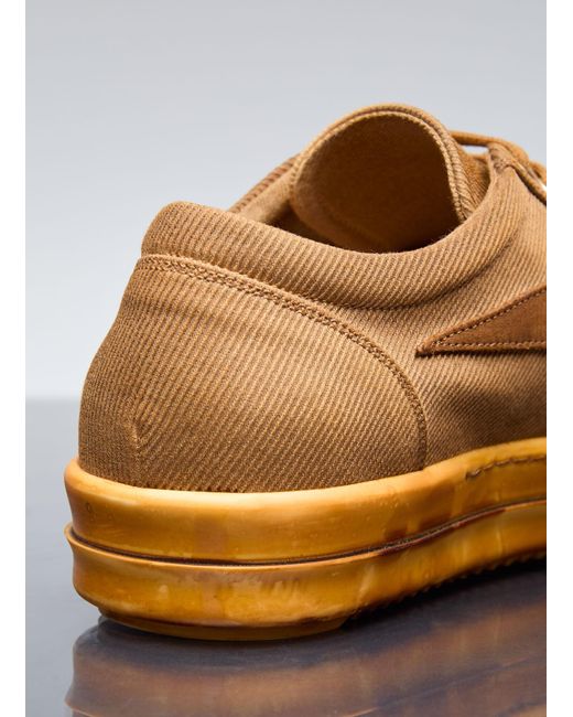 Rick Owens Orange Vintage Sneakers for men