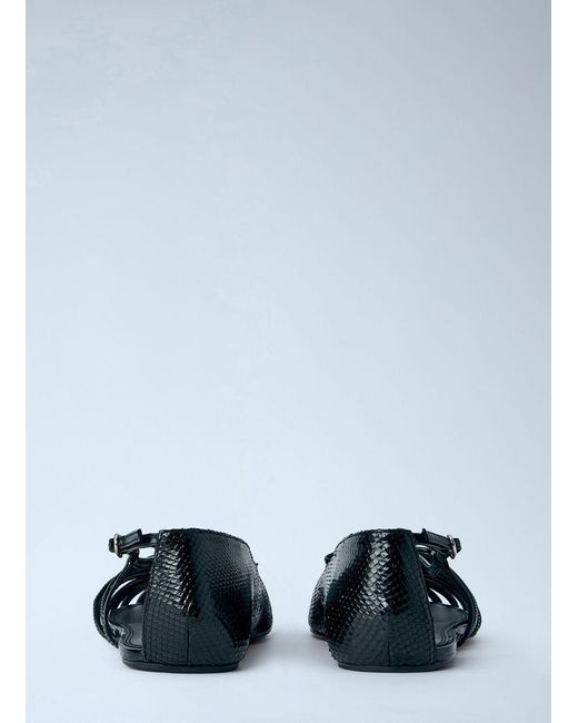 Abra Black Double Shoe Flats