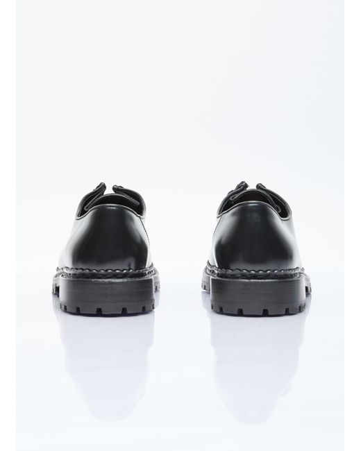 Saint Laurent Black Ponyhair Leather Loafers for men