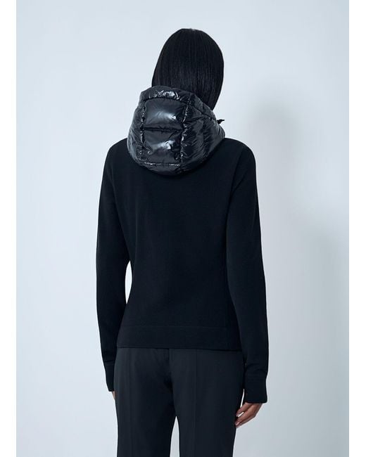 Moncler Blue Quilted Zip-Up Cardigan