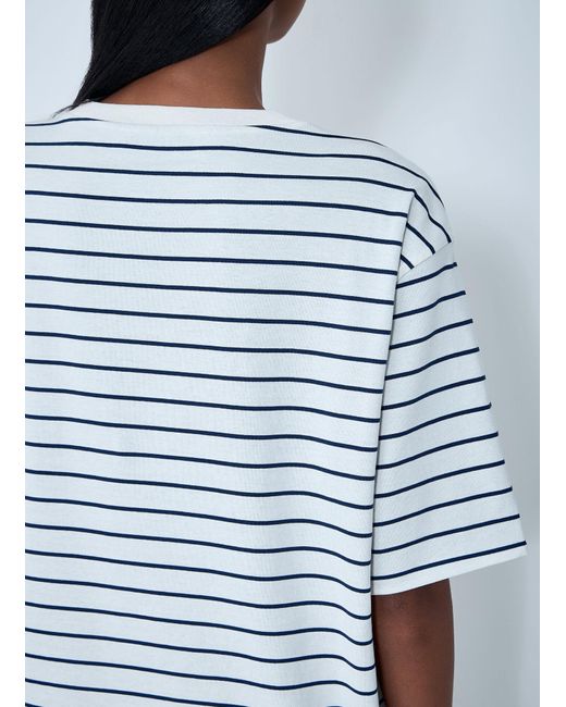 Miu Miu White Logo Motif T-Shirt