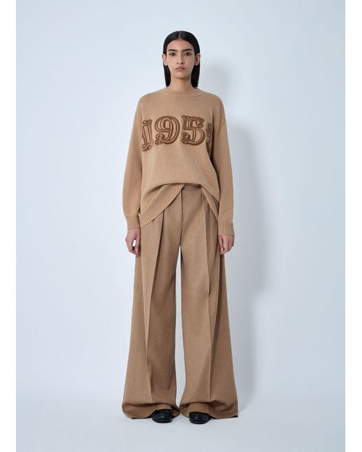 Max Mara Natural Wool-And-Cashmere-Blend Sweater