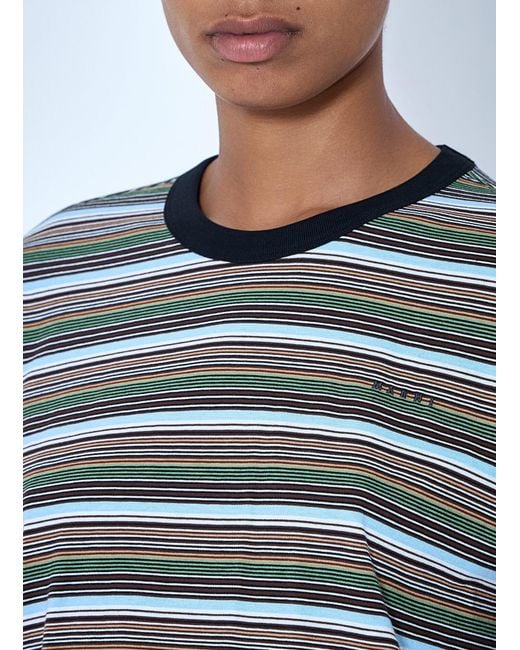 Marni Blue Striped Crewneck T-Shirt