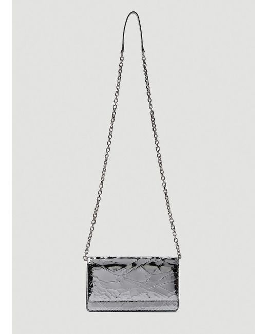 Maison Margiela Four Stitch Metallic Chain Wallet Lyst UK