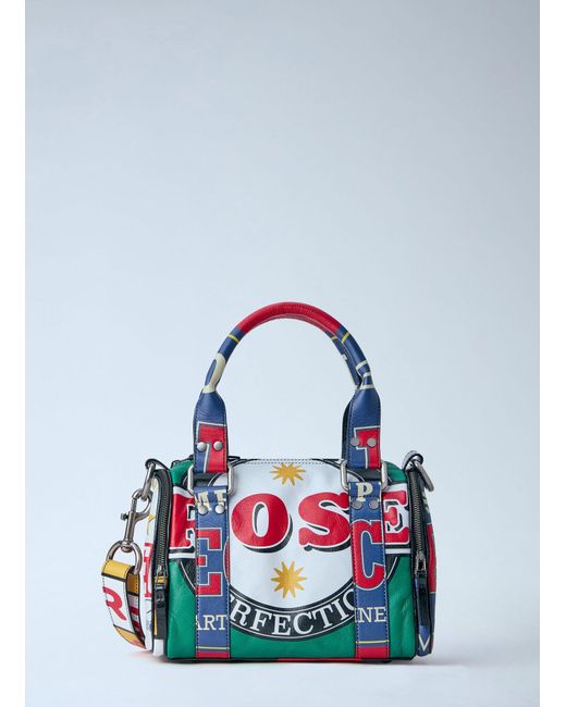 Martine Rose Blue Mini Beer Mat Graphic-Print Tote Bag for men