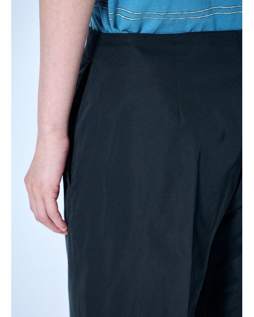 Jil Sander Blue Tailored Wide-Leg Trousers