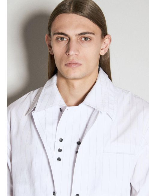 Kiko Kostadinov White Tonino Shirt Jacket for men