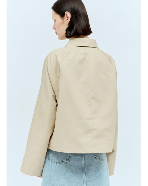 Totême  Natural Cropped Cotton Jacket