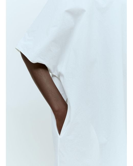 The Row White Isora Maxi Dress