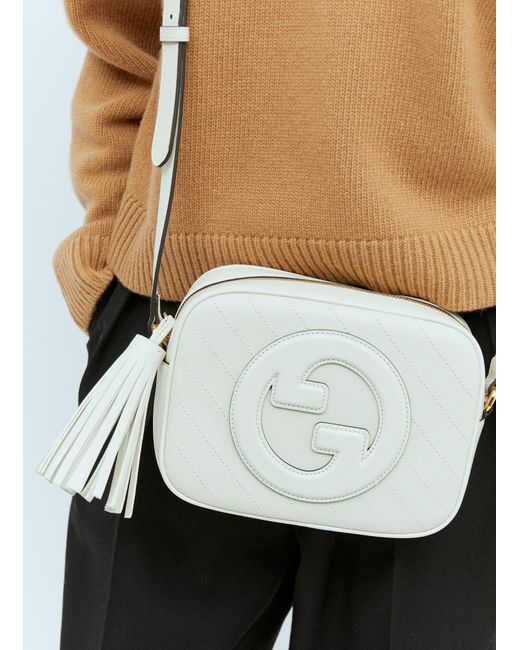 Gucci White Blondie Small Shoulder Bag