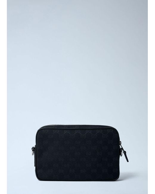Gucci Blue Small Gg Canvas Pouch for men