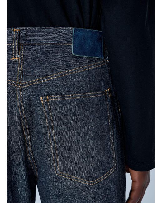 Visvim Blue Social Sculpture 01 Wide Mud Jeans for men