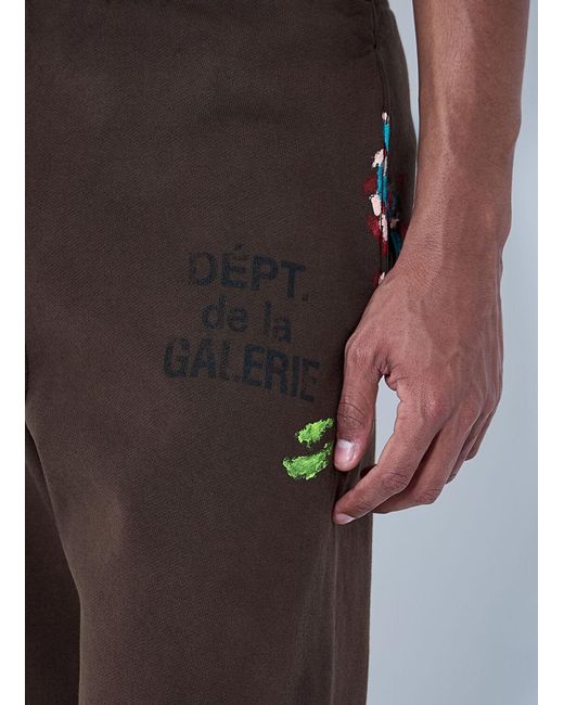 GALLERY DEPT. Brown Elasticated Cuff Joggers for men