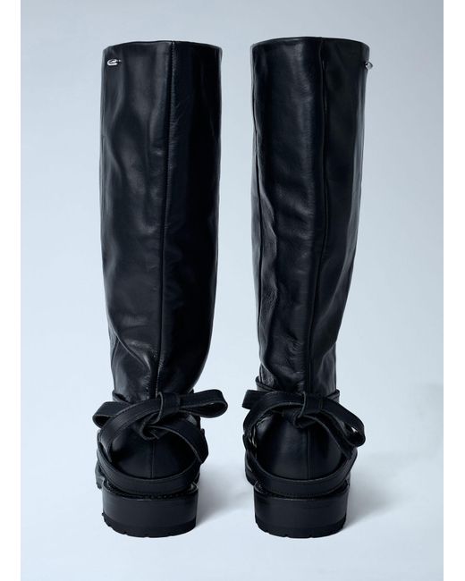 Our Legacy High Engine Leather Boots in Blue | Lyst UK