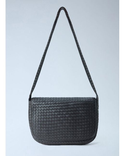 Bottega Veneta Black Veneto Large Messenger Bag for men