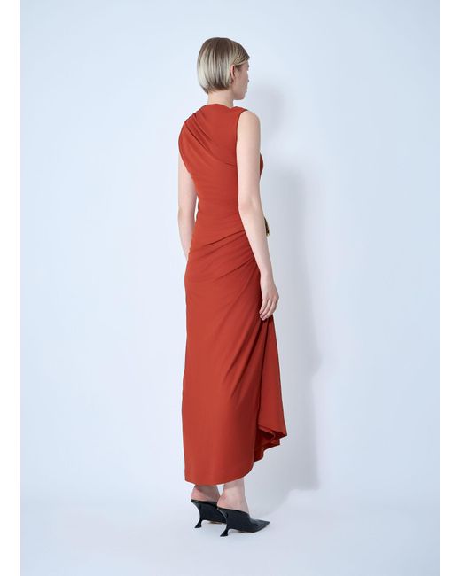 Bottega Veneta Red Viscose Jersey Dress