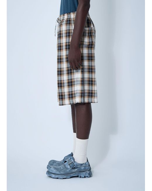Acne Multicolor Check Shorts