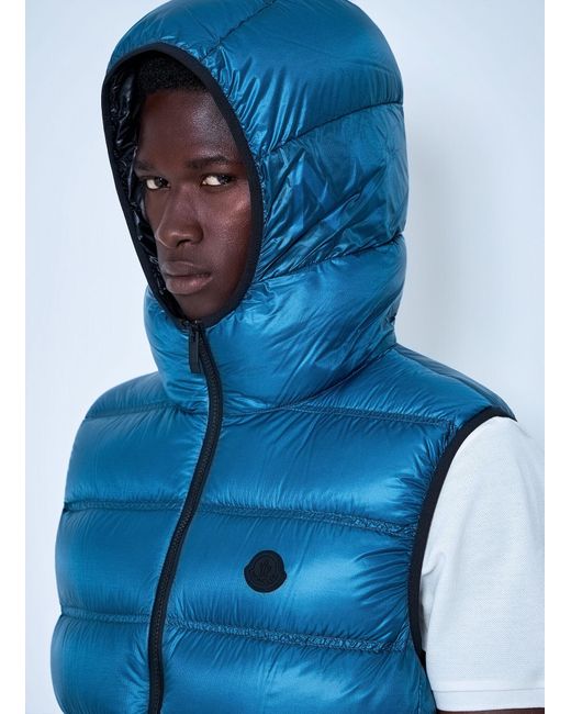 Moncler Blue Panestrel Down Vest for men