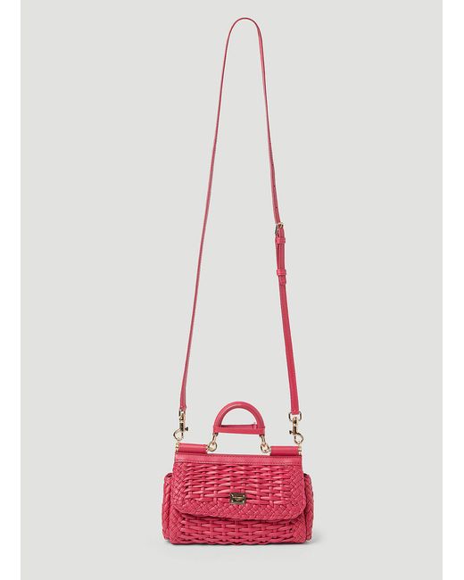 Dolce & Gabbana Red Small Sicily Handbag