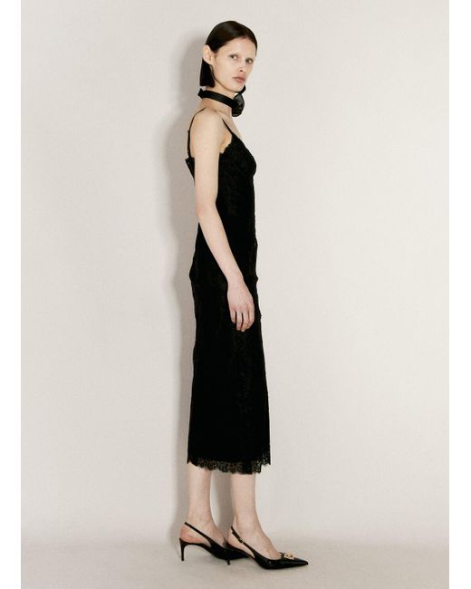 Dolce & Gabbana Black Lace Slip Dress