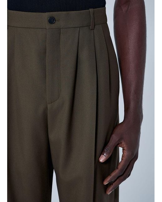 Saint Laurent Black Wool Tailored Pants for men