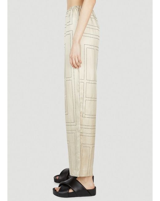 Totême Natural Monogram Pyjama Pants