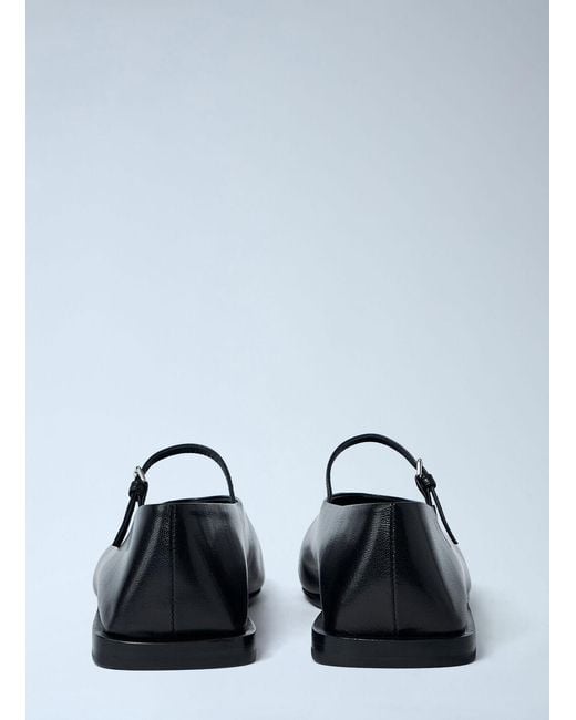 Jil Sander White Leather Flat Shoes