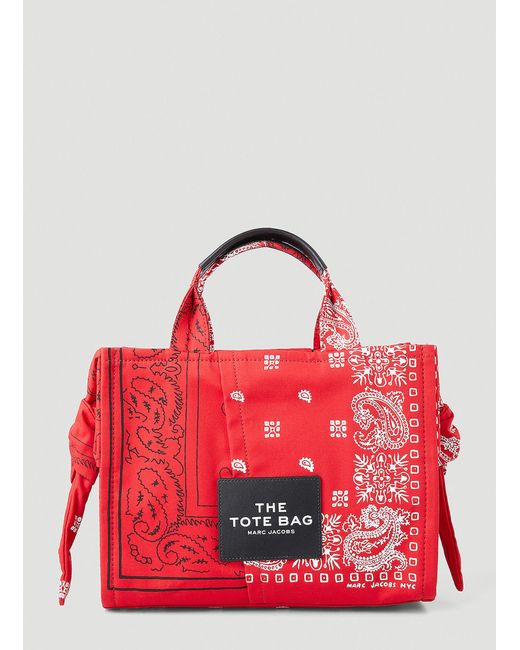 Marc Jacobs Red Bandana Small Tote Bag