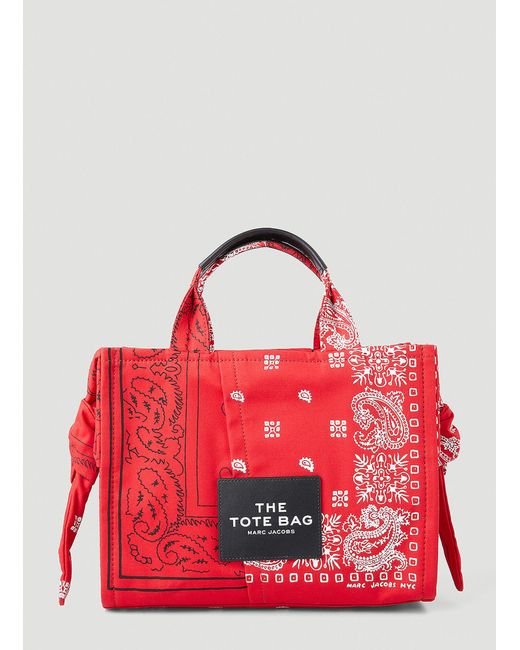 Marc Jacobs Bandana Small Tote Bag in Red | Lyst