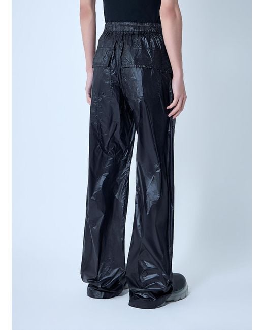 Rick Owens Blue Drkshdw Creatch Wide Cargo Drawstring Pants for men