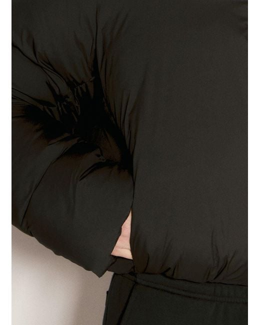 Entire studios Black Pillow Bomber Jacket for men