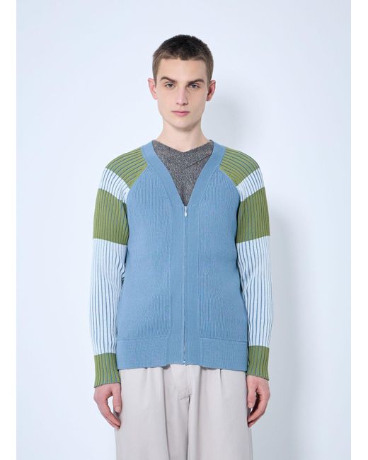 Kiko Kostadinov Blue Inex Cardigan for men