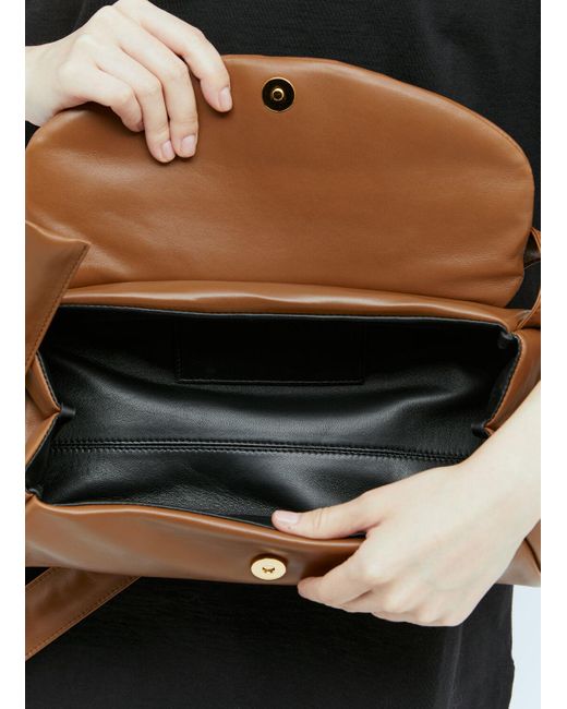 Jil Sander Black Large Cannolo Padded Shoulder Bag