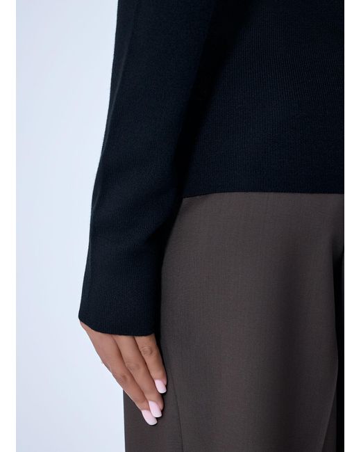 Totême Black Merino Knit Sweater