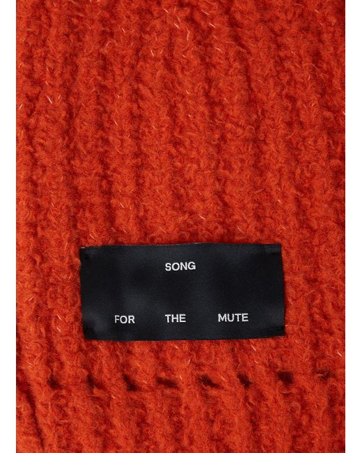Song For The Mute Oversized Knitted Balaclava in Red for Men Lyst