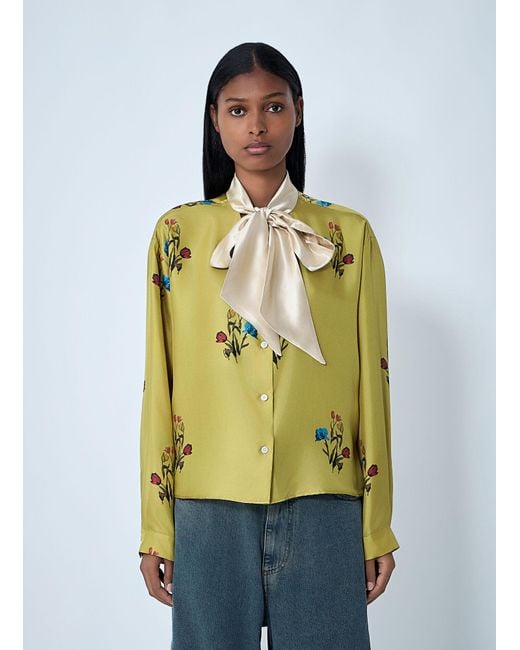 Marni Green Silk Shirt