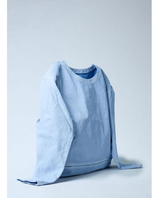 Issey Miyake Blue Sculptural Shoulder Bag