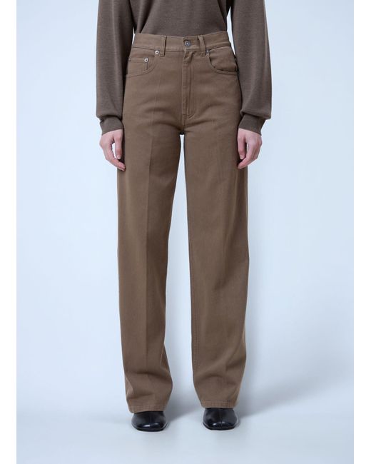 Phoebe Philo Brown Zip Jeans