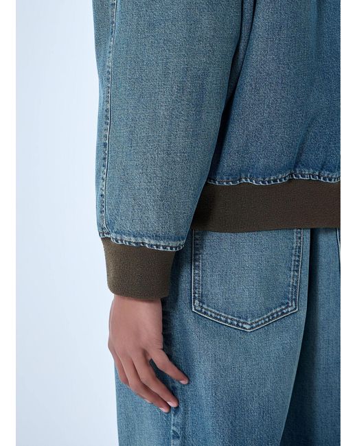 Miu Miu Blue Denim Blouson Jacket for men