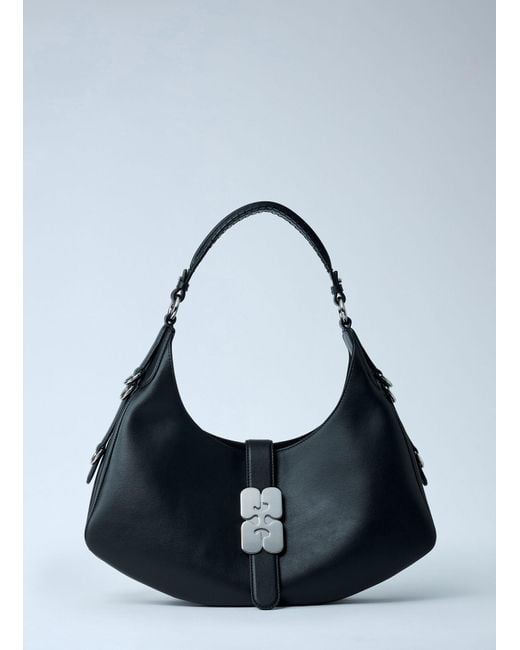 Ganni Blue Small Kat Shoulder Bag
