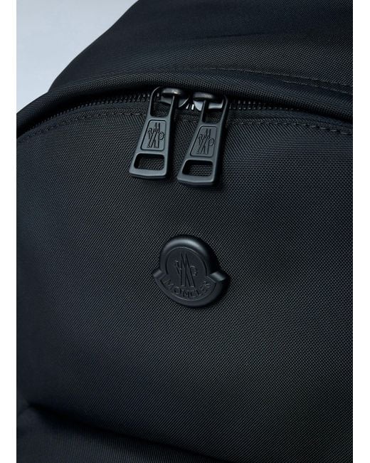 Moncler Blue New Pierrick Metal Logo Backpack for men