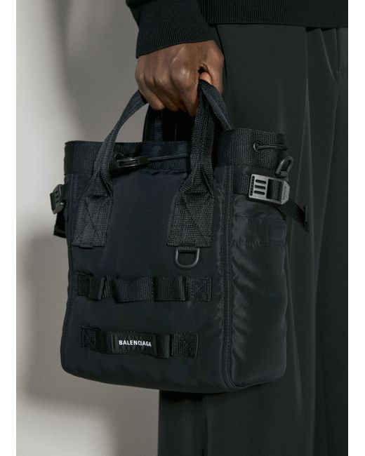 Balenciaga Army Small Tote Bag in Black for Men | Lyst