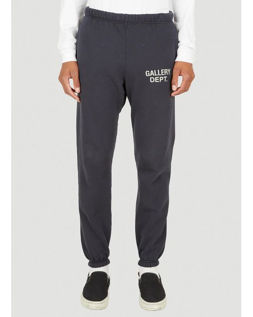 GALLERY DEPT. Cotton English Logo Print Track Pants in Black for Men | Lyst