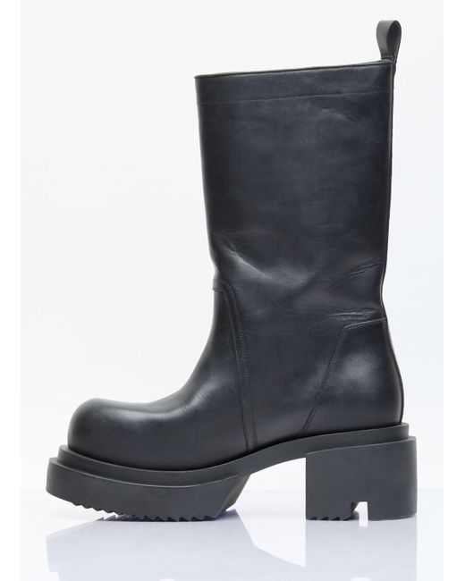 Rick Owens Gray Pull On Bogun Boots for men