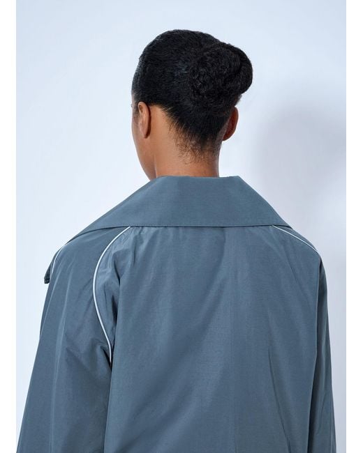 Balenciaga Blue High Collar Tracksuit Jacket