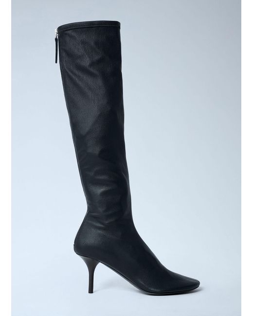 Acne Blue Knee-High Leather Boots